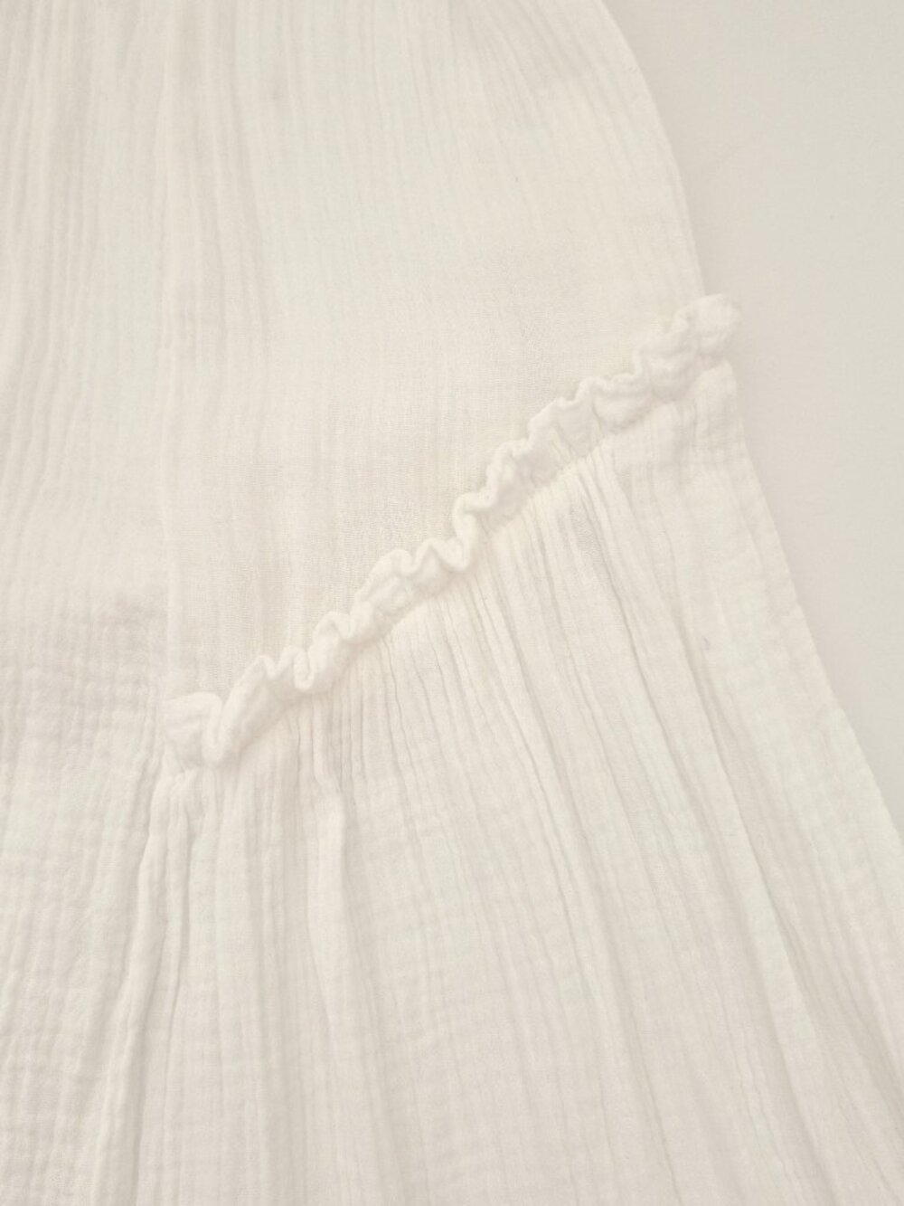 H&M Long Kaftan Dress Cotton Boho Dress White Size L - Picture 13 of 16